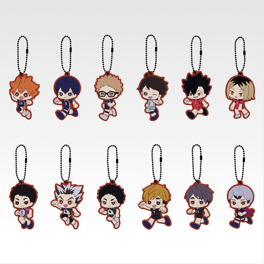 Ichiban Kuji Haikyu!! Road to the Nationals - H Prize Rubber Charm Complete Set of 12 Types