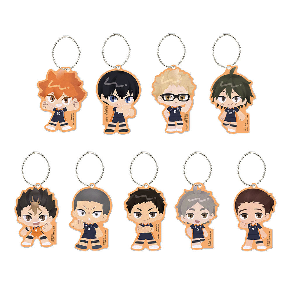 Ichiban Kuji Haikyu!! The Movie Battle at the The Dumpster Battle 2 - G Prize Karasuno Acrylic Charm Complete Set of 9 Types