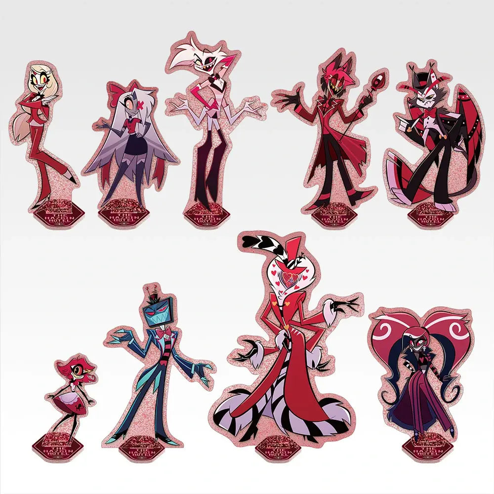 Ichiban Kuji Hazbin Hotel - F Prize Acrylic Stands Complete Set of