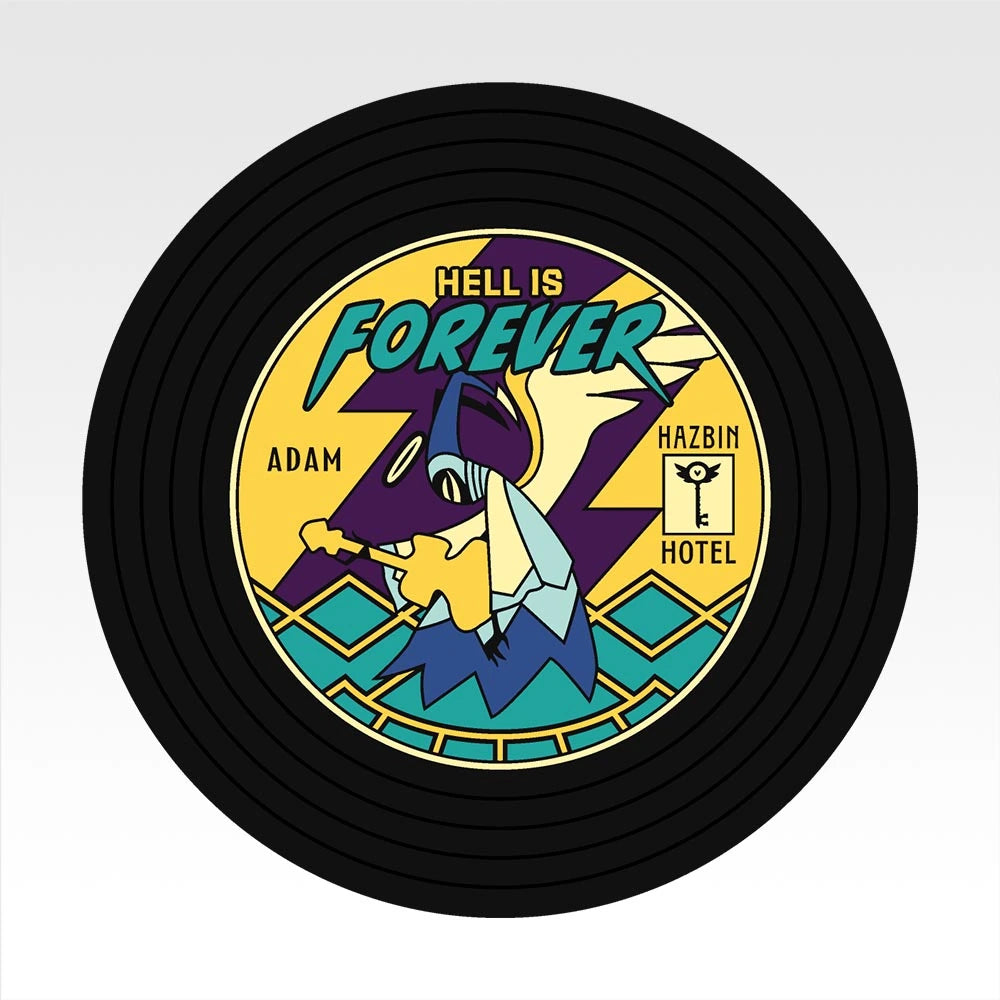 Ichiban Kuji Hazbin Hotel - G Prize Record-Style Rubber Coasters Complete Set of 9 Types