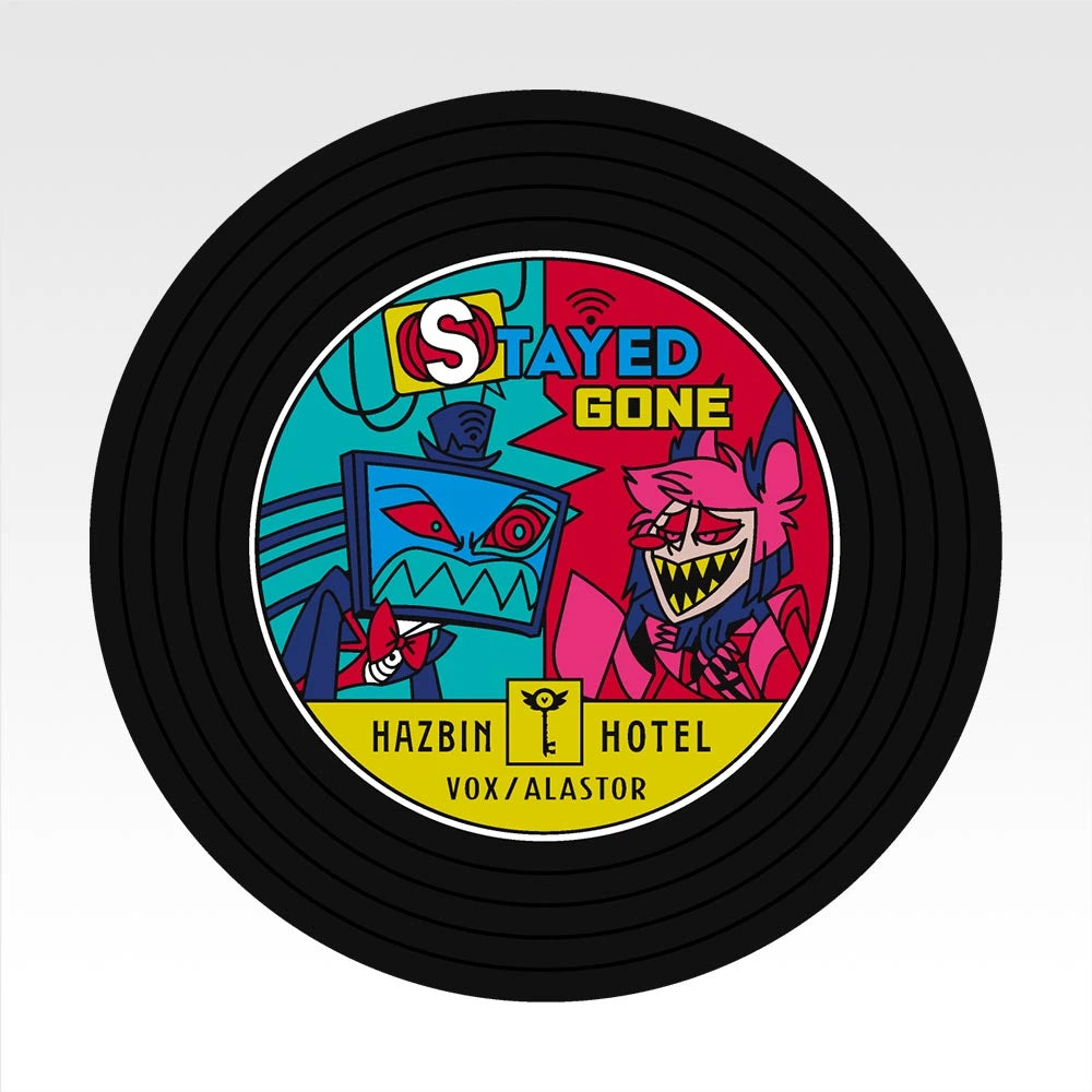 Ichiban Kuji Hazbin Hotel - G Prize Record-Style Rubber Coasters Complete Set of 9 Types