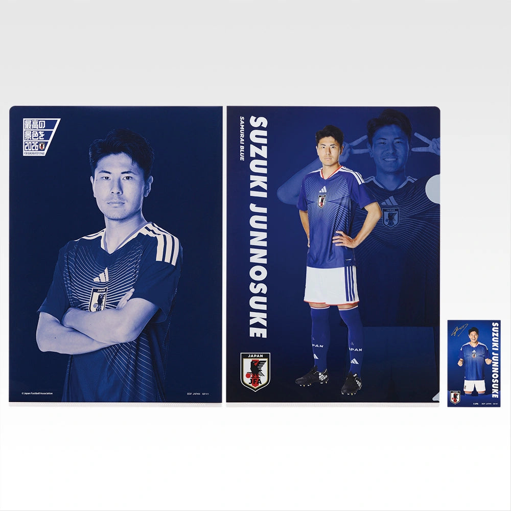Ichiban Kuji Japan National Football Team ver. The Best View in 2026 - H Prize Clear File & Sticker Complete Set of 13 Types