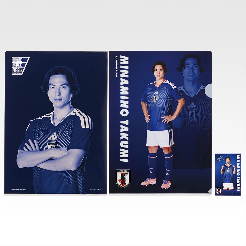 Ichiban Kuji Japan National Football Team ver. The Best View in 2026 - H Prize Clear File & Sticker Complete Set of 13 Types