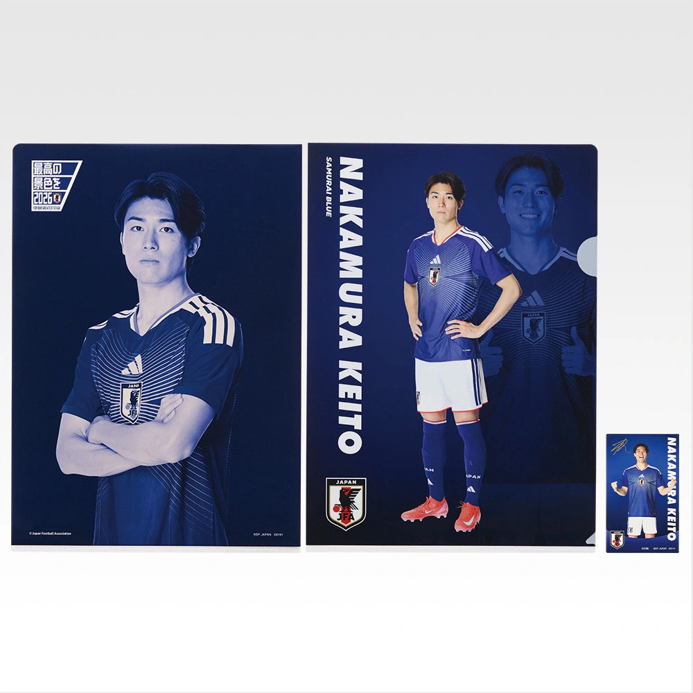 Ichiban Kuji Japan National Football Team ver. The Best View in 2026 - H Prize Clear File & Sticker Complete Set of 13 Types