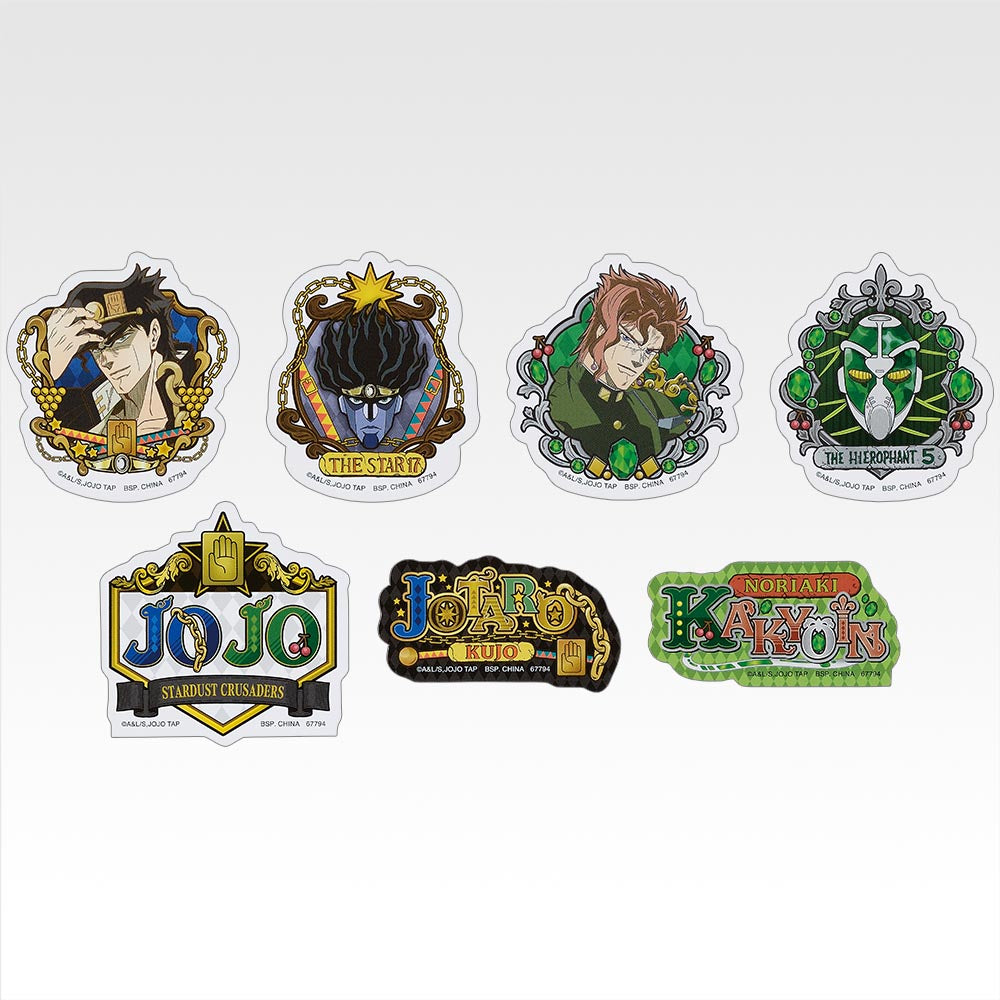 Ichiban Kuji Jojo's Bizarre Adventure The Jojo World - L Prize Sticker Assortement Complete Set of 66
