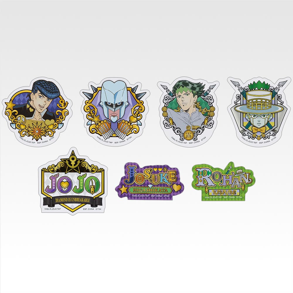 Ichiban Kuji Jojo's Bizarre Adventure The Jojo World - L Prize Sticker Assortement Complete Set of 66