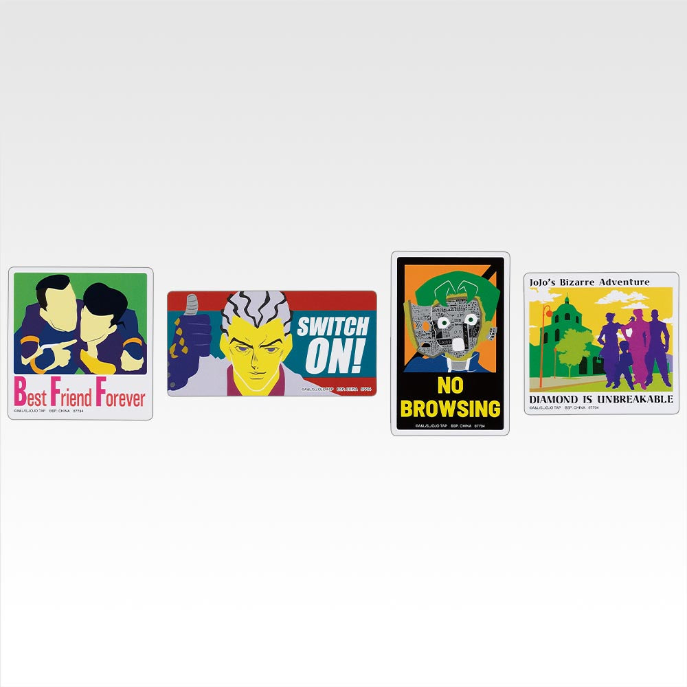 Ichiban Kuji Jojo's Bizarre Adventure The Jojo World - L Prize Sticker Assortement Complete Set of 66