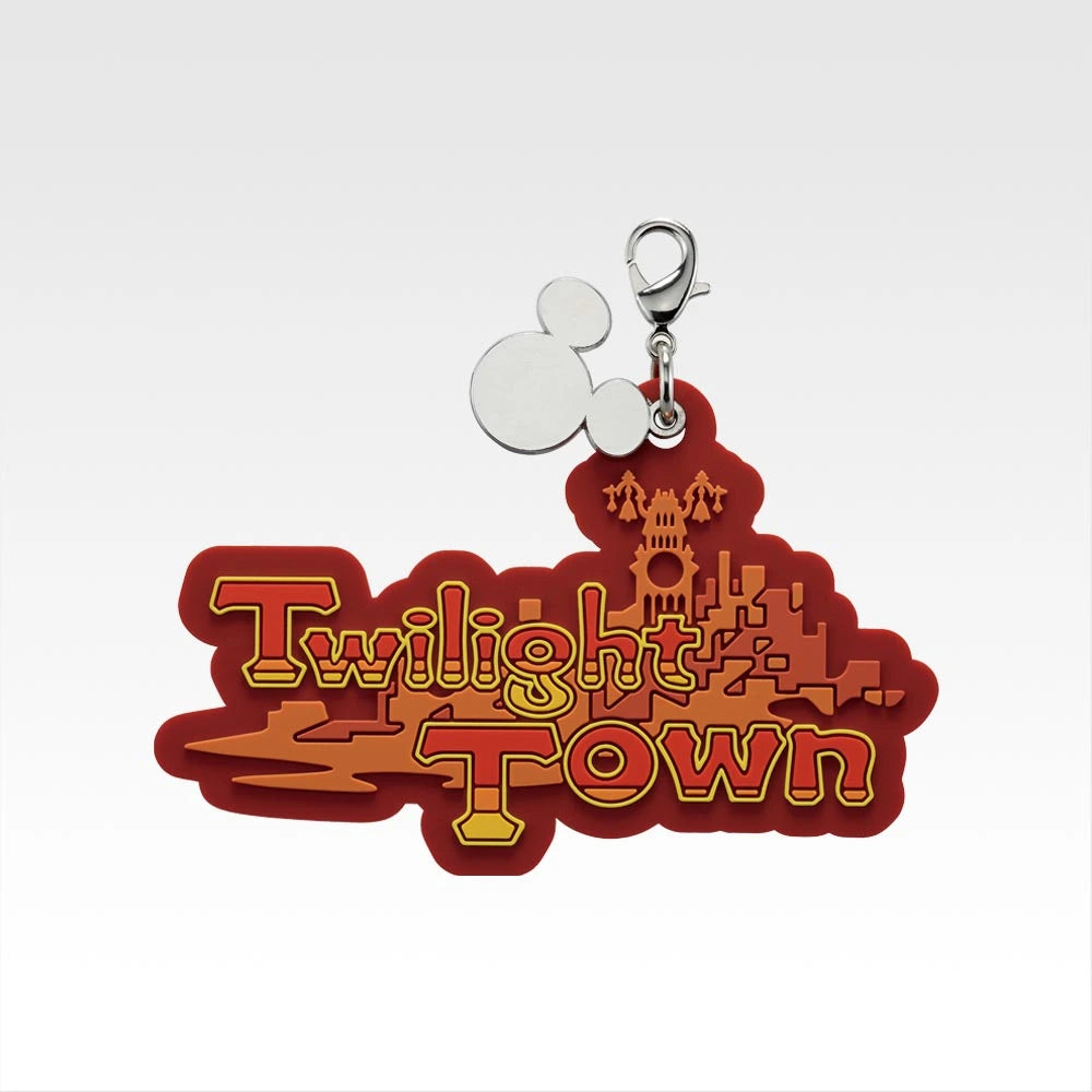 Ichiban Kuji Kingdom Hearts 25th Anniversary - F Prize World Logo Rubber Charm Complete Set of 7 Types