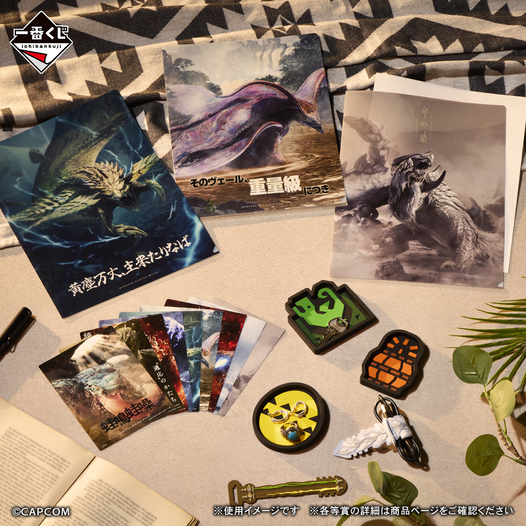 Ichiban Kuji Monster Hunter Wilds - G Prize Clear Files & Stickers Complete Set of 9 Types