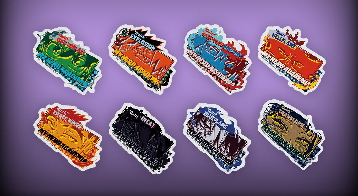 Ichiban Kuji My Hero Academia Conflicting Feelings - J Prize Sticker Set Complete Set of 8 Types