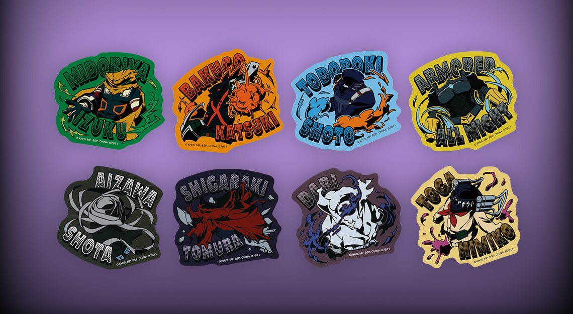 Ichiban Kuji My Hero Academia Conflicting Feelings - J Prize Sticker Set Complete Set of 8 Types