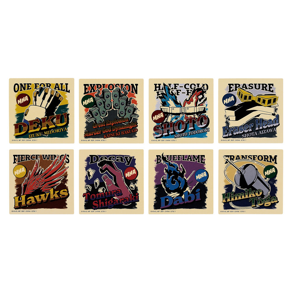 Ichiban Kuji My Hero Academia Conflicting Feelings - J Prize Sticker Set Complete Set of 8 Types