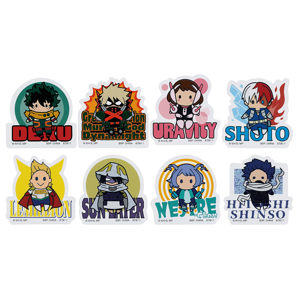 Ichiban Kuji My Hero Academia Conflicting Feelings - J Prize Sticker Set Complete Set of 8 Types