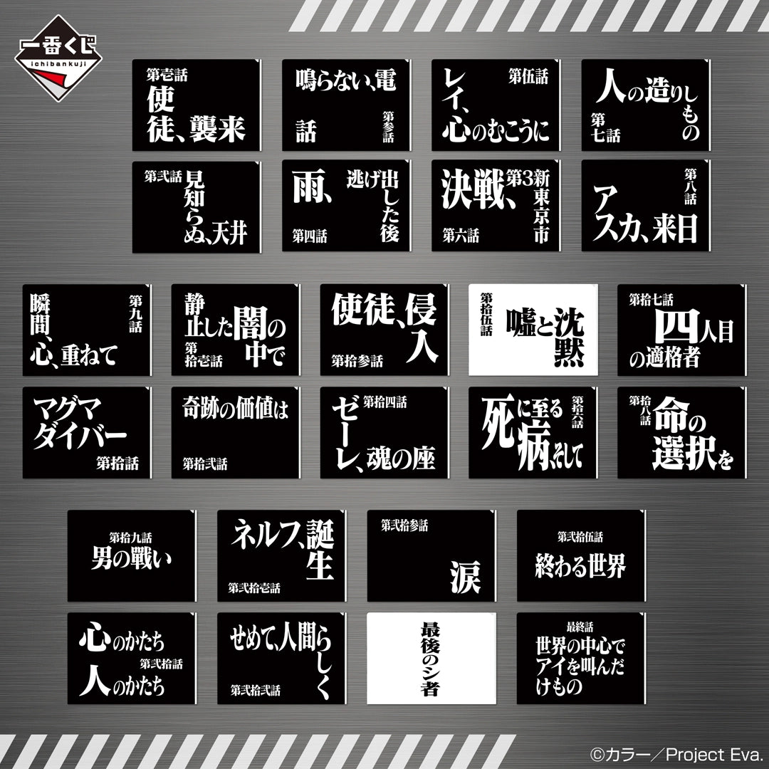 Ichiban Kuji Neon Genesis Evangelion 30th Anniversary - G Prize Clear File Set Complete Set of 13 Types