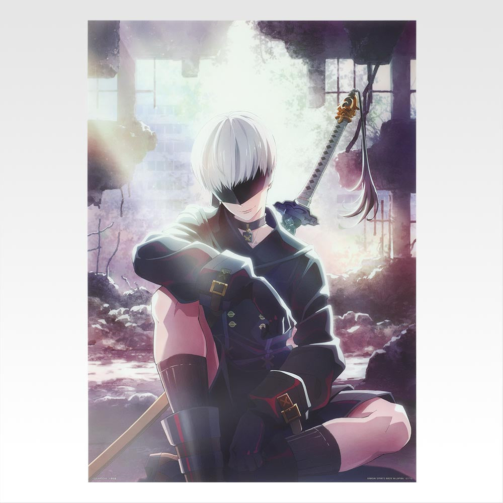 Ichiban Kuji Nier Automata Ver 1.1a Glory to Humanity - F Prize Clear Poster Complete Set of 12 Types