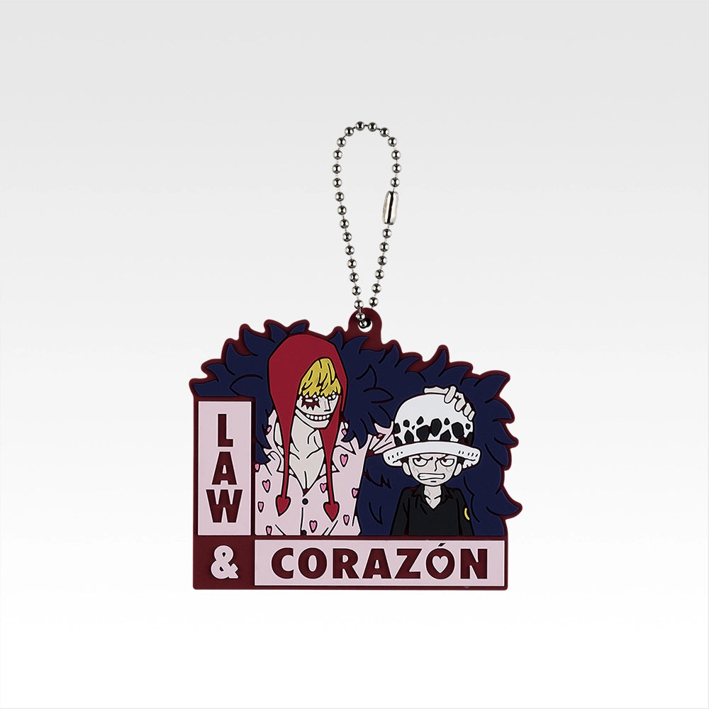 Ichiban Kuji One Piece Dramatic Memories - I Prize Rubber Keychains Complete Set of 8 Types