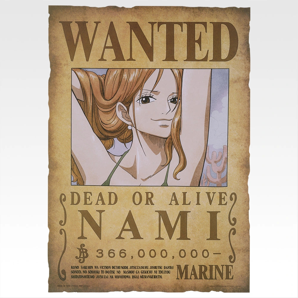 Ichiban Kuji One Piece Elbaf Arc Giant Bash!! Vol.1 - J Prize Wanted Poster Giant Vol.1 Complete Set of 9 Types