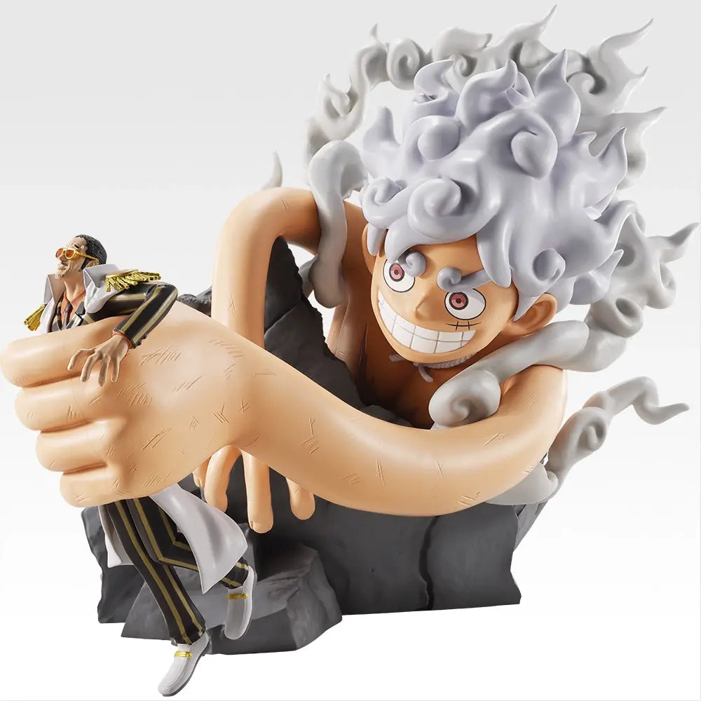 Ichiban Kuji One Piece Future Island Egghead Burst of Energy - A Prize Monkey D. Luffy Gear 5 vs. Borsalino Revible Moment Figure