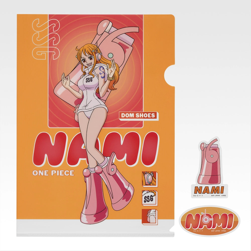 Ichiban Kuji One Piece Future Island Egghead Burst of Energy - K Prize Clear File & Sticker Complete Set of 13 Types