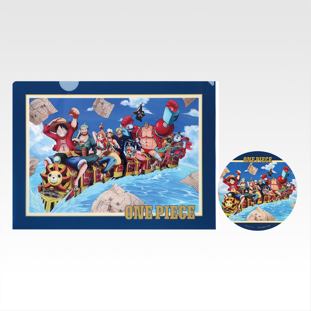 Ichiban Kuji One Piece Future Island Egghead My Feelings for You - I Prize Clear File and Sticker Set Complete Set of 12 Types