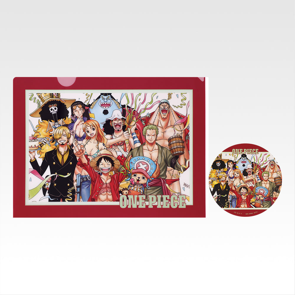 Ichiban Kuji One Piece Future Island Egghead My Feelings for You - I Prize Clear File and Sticker Set Complete Set of 12 Types