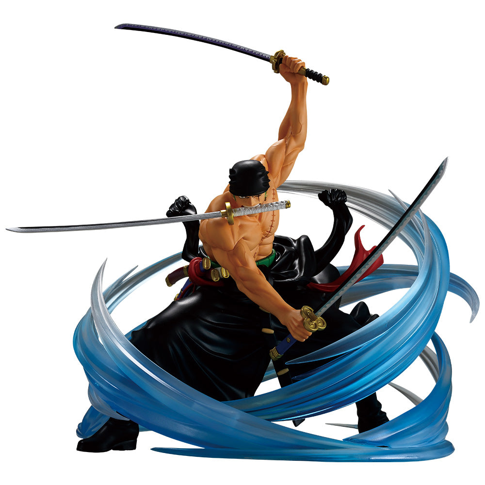 Ichiban Kuji One Piece Takumi no Keifu Hakyoku - C Prize Roronoa Zoro Black Rope Tornado Ink Style Mass Technique