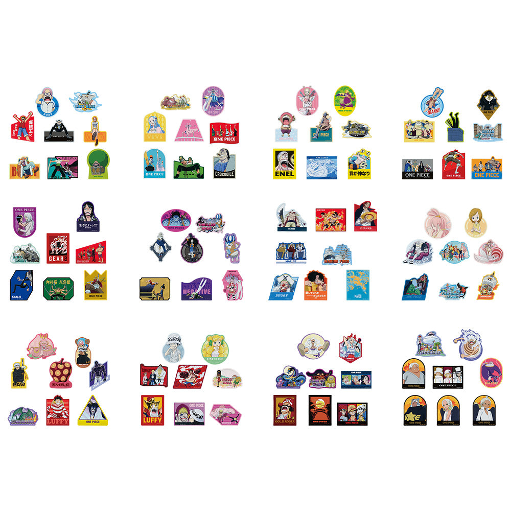 Ichiban Kuji One Piece Takumi no Keifu Hakyoku - H Prize Flake Sticker Complete Set of 12 Types