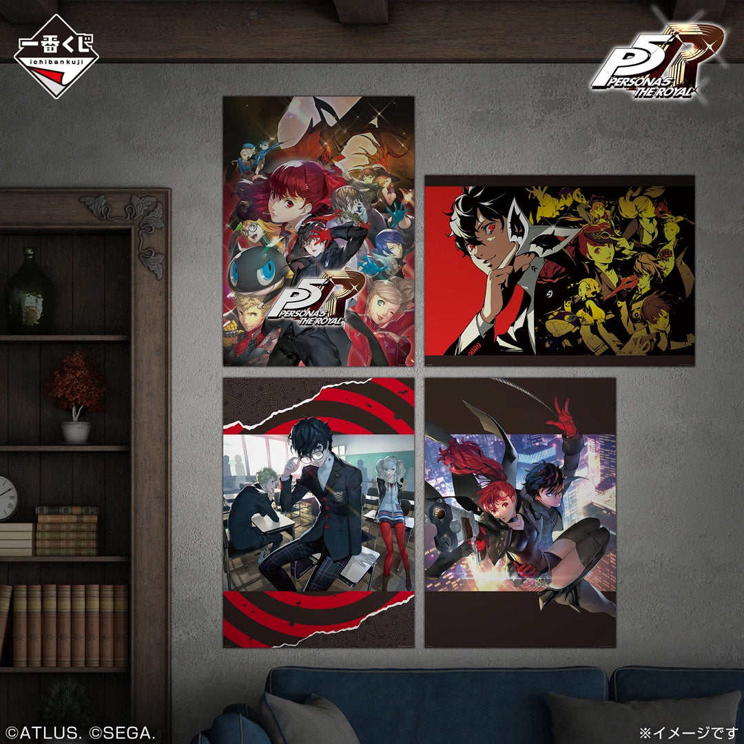 Ichiban Kuji Persona 5 Royal - D Prize Poster Complete Set of 4 Types