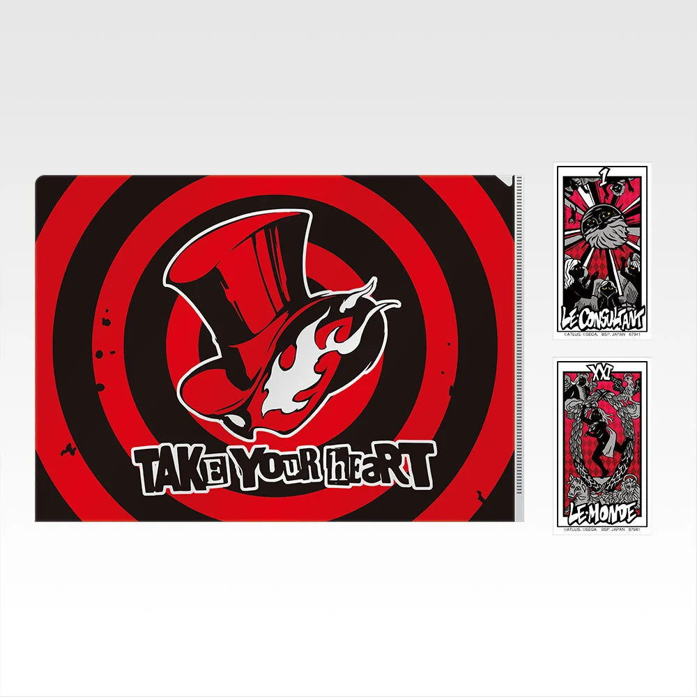 Ichiban Kuji Persona 5 Royal - H Prize Clear File and Sticker Collection Complete Set of 12 Types