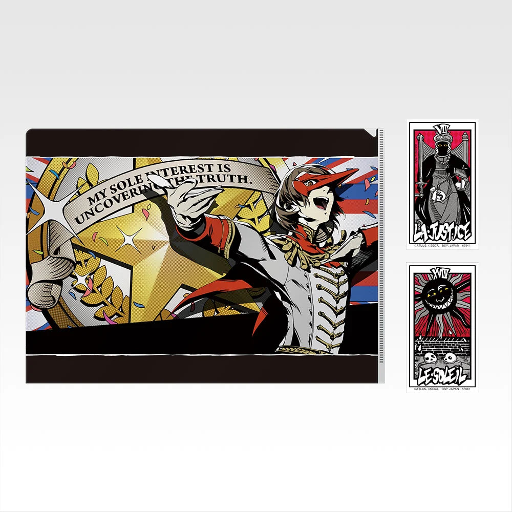 Ichiban Kuji Persona 5 Royal - H Prize Clear File and Sticker Collection Complete Set of 12 Types