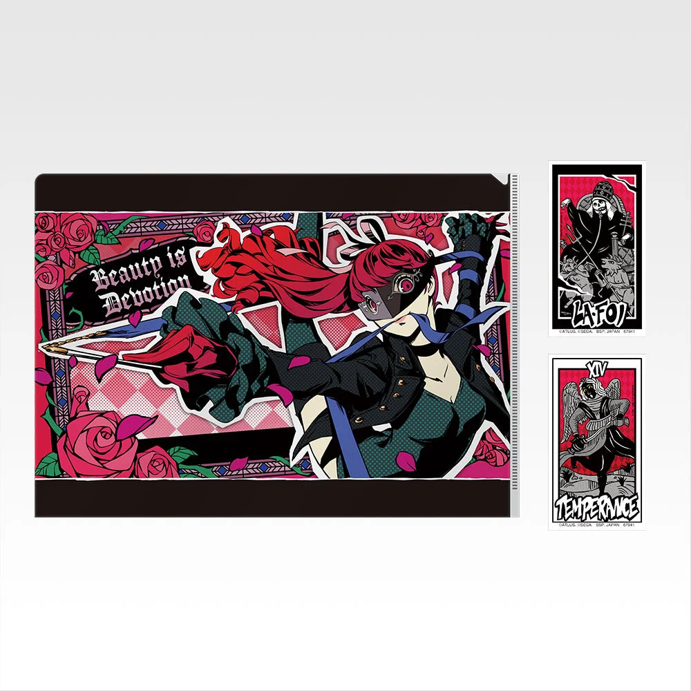 Ichiban Kuji Persona 5 Royal - H Prize Clear File and Sticker Collection Complete Set of 12 Types