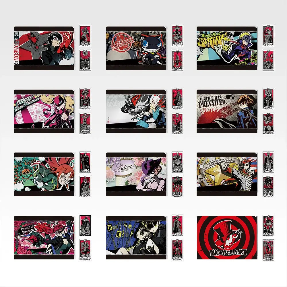 Ichiban Kuji Persona 5 Royal - H Prize Clear File and Sticker Collection Complete Set of 12 Types