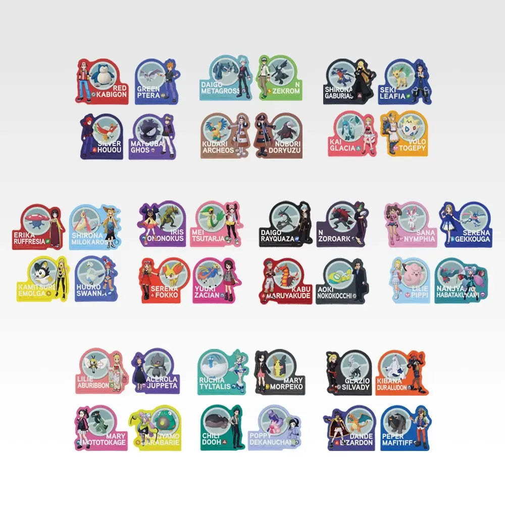 Ichiban Kuji Pokemon Masters EX 7th Anniversary - G Prize Buddies Stickers Collection Complete Set Of 10 Types