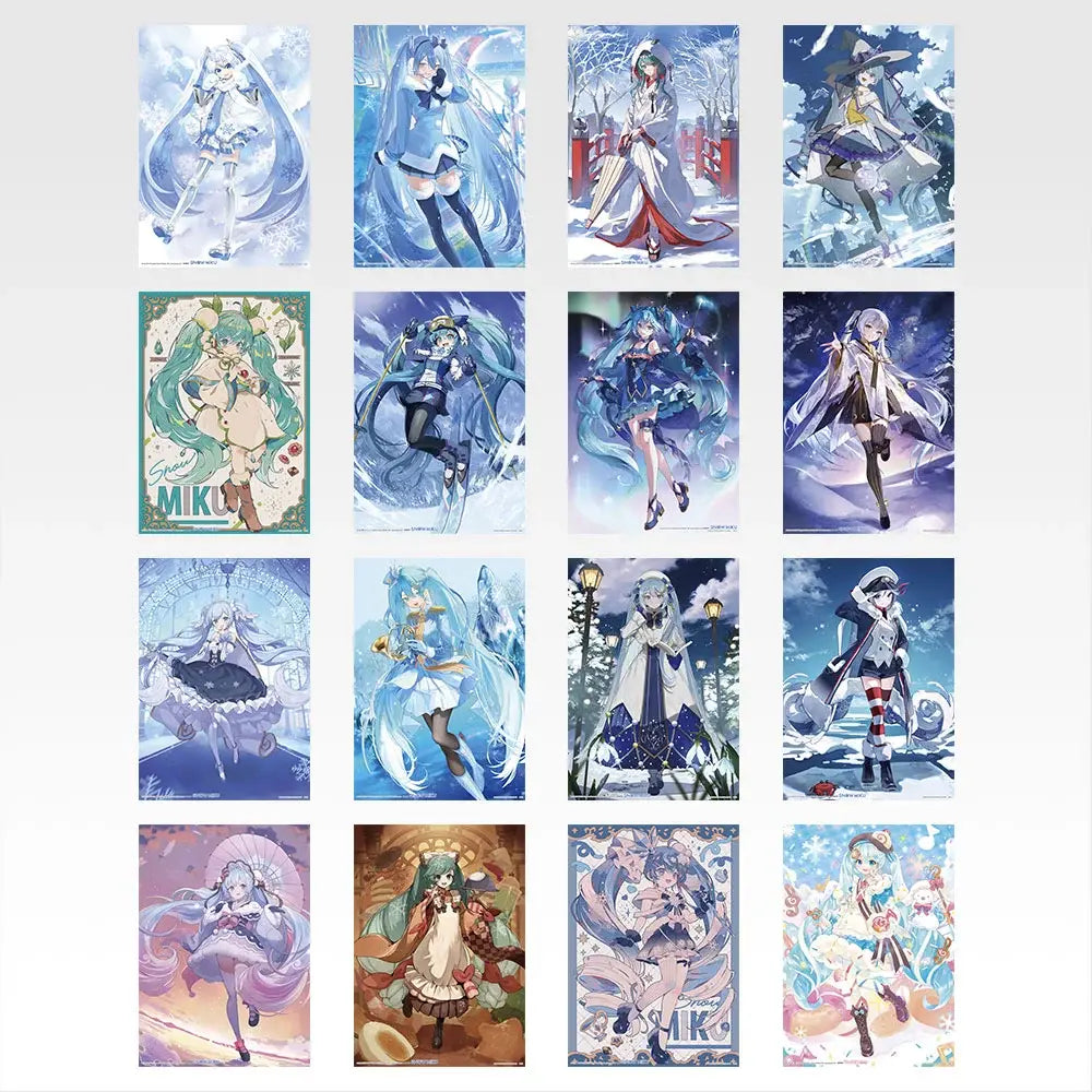 Ichiban Kuji Snow Miku All Stars - S Prize Clear Posters (16 Types