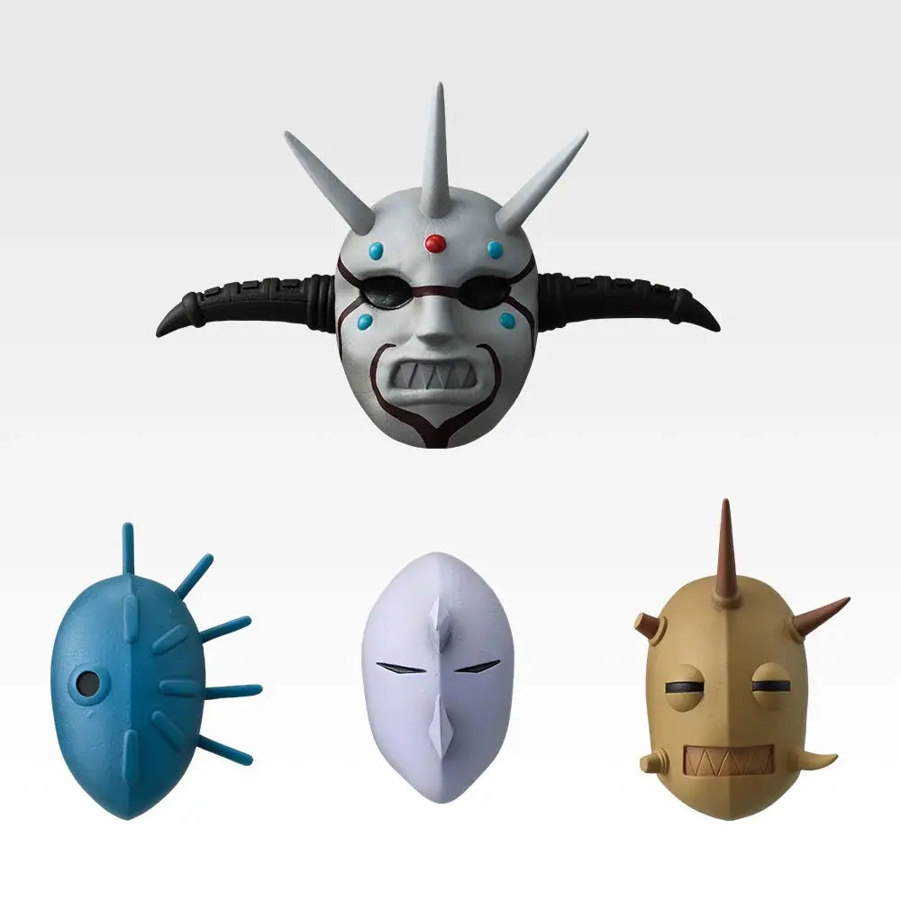 Ichiban Kuji Spring and Autumn Warring States War Kingdom The Animation: The Two Wheels Of Wisdom And Military Power - E Prize Mountain People Mask Magnet Complete Set of 4 Types