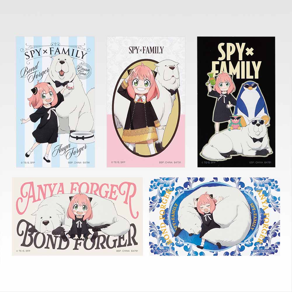 Ichiban Kuji Spy × Family Thanks for Being You - F Prize Sticker Set Complete Set of 6 Types