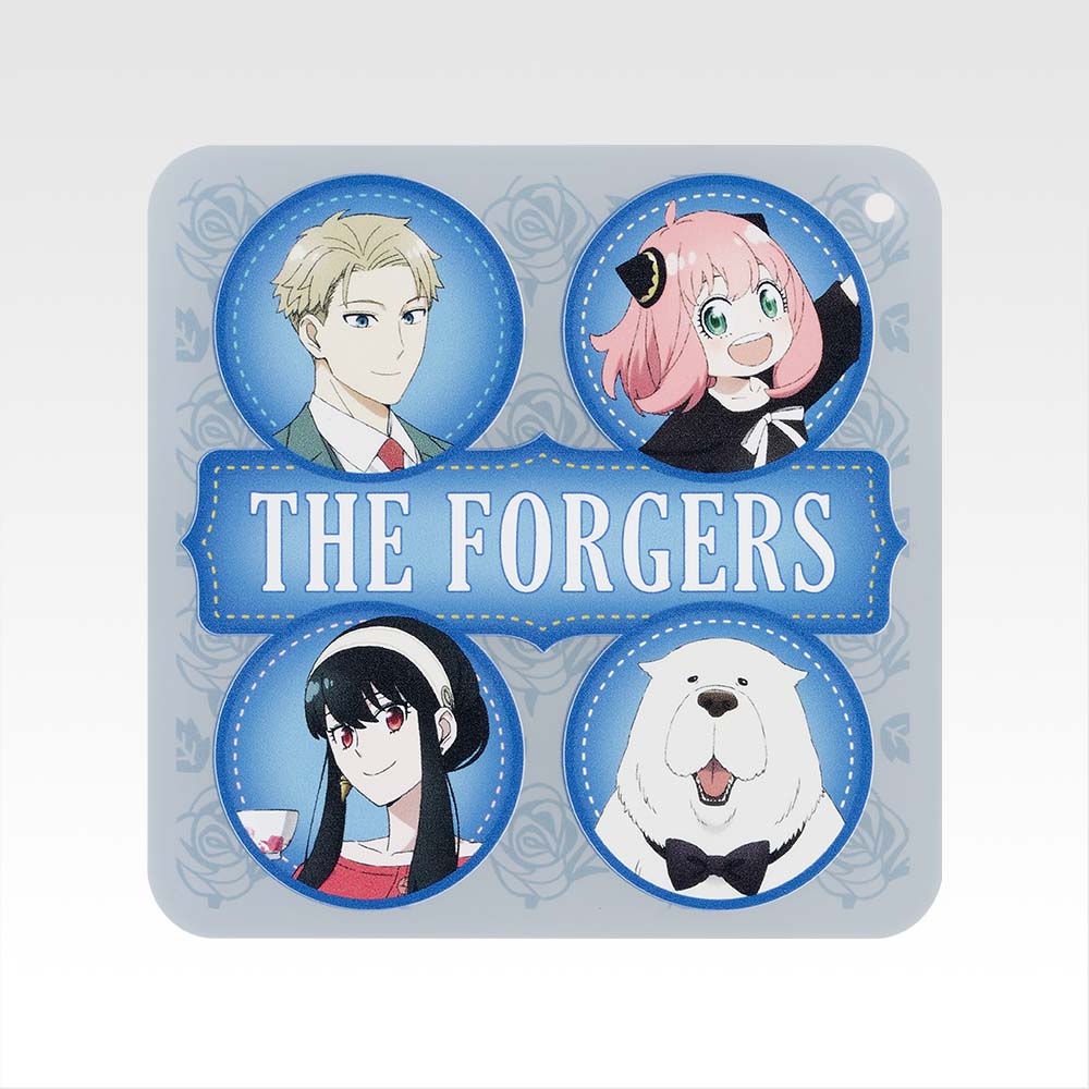 Ichiban Kuji Spy × Family Thanks for Being You - G Prize Rubber Coaster Complete Set of 7 Types