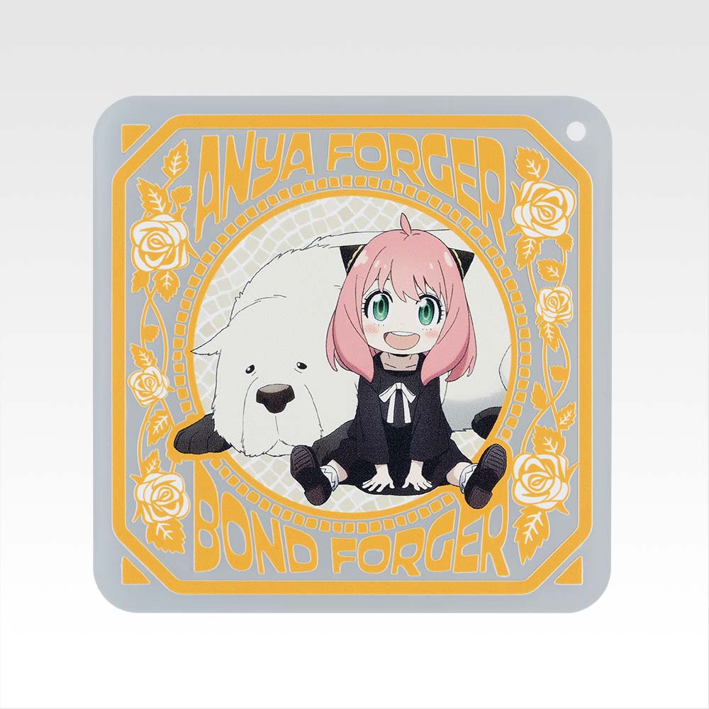 Ichiban Kuji Spy × Family Thanks for Being You - G Prize Rubber Coaster Complete Set of 7 Types