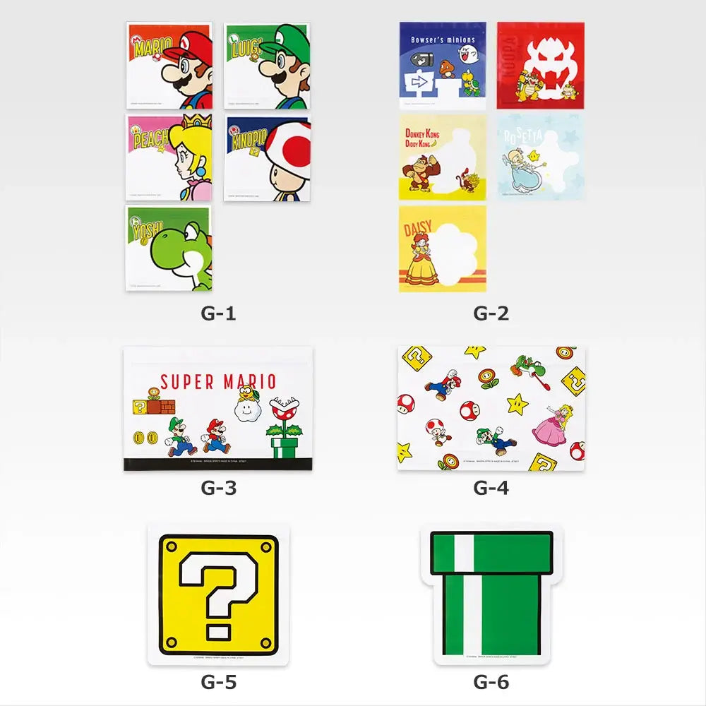 Ichiban Kuji Super Mario: Mario & Friends Always Together - G Prize Zipper Bag Collection Complete Set of 30 Bag