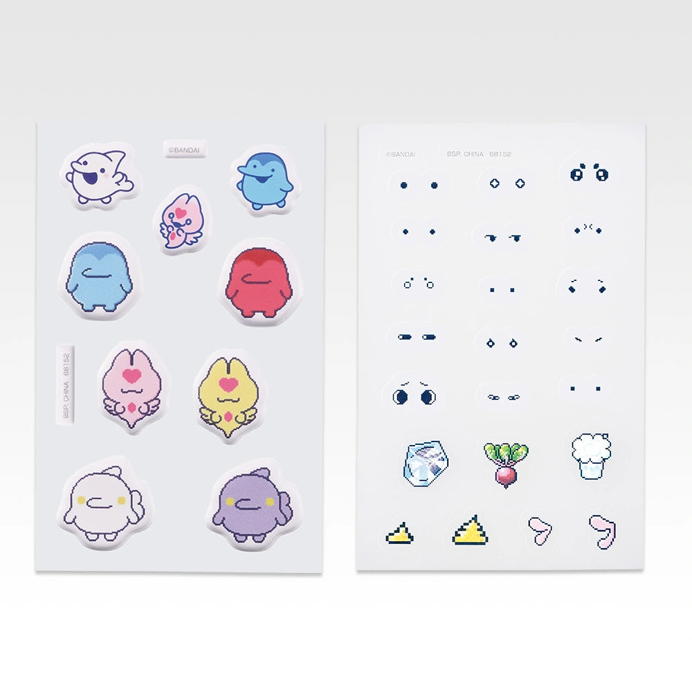 Ichiban Kuji Tamagotchi Spinning Discovery! Tamagotchi Paradise - I Prize Breed & Decorate Stickers Complete Set of 7 Types