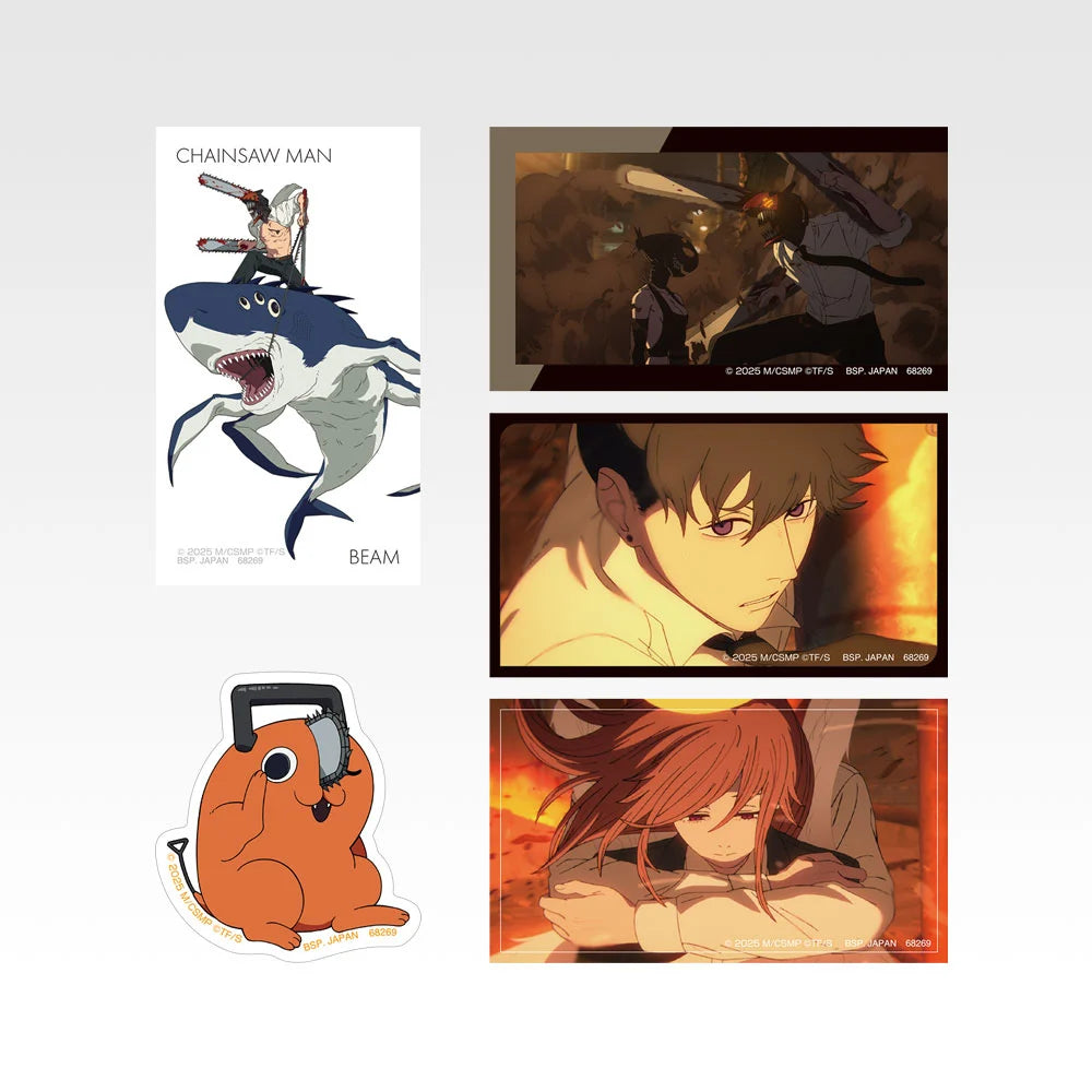 Ichiban Kuji Theatrical Version Chainsaw Man Movie Reze Arc 2nd Edition - G Prize Hologram Sticker Set Complete Set of 8 Types