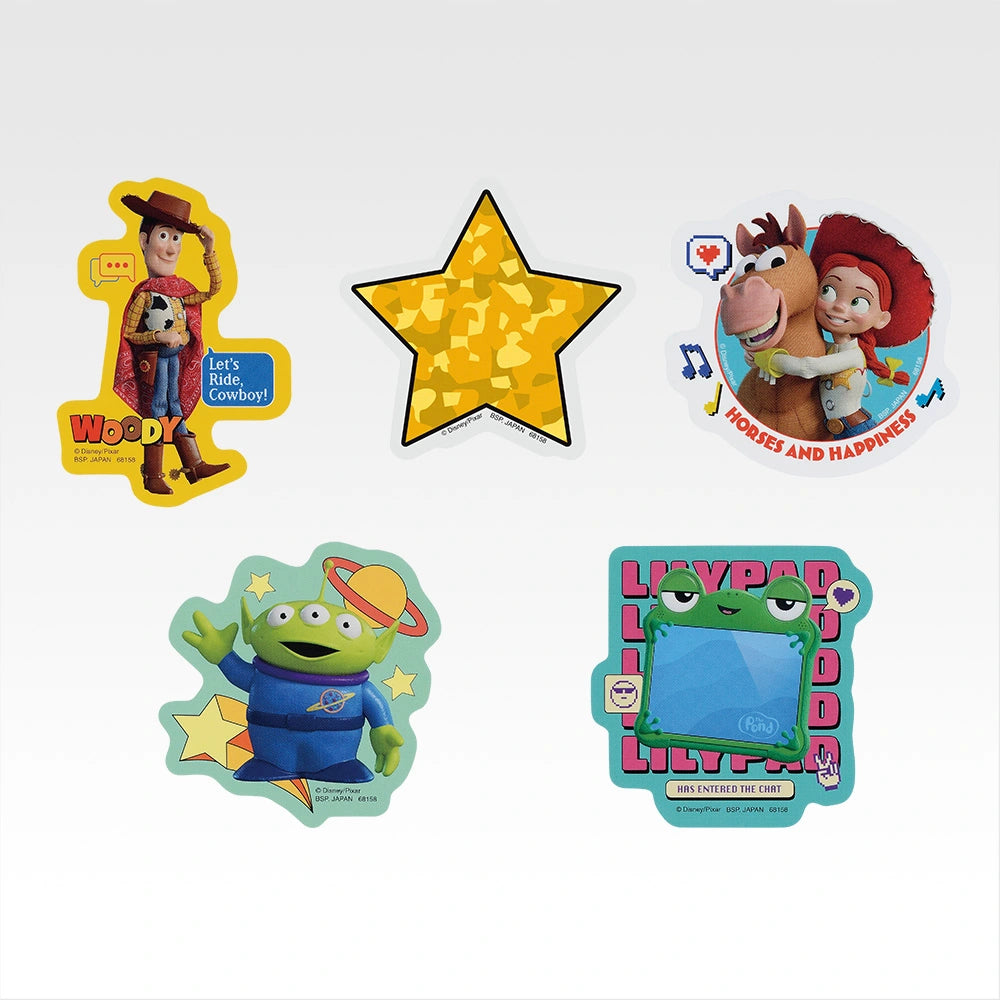 Ichiban Kuji Toy Story 5 - G Prize Flake Stickers Complete Set of 10 Types