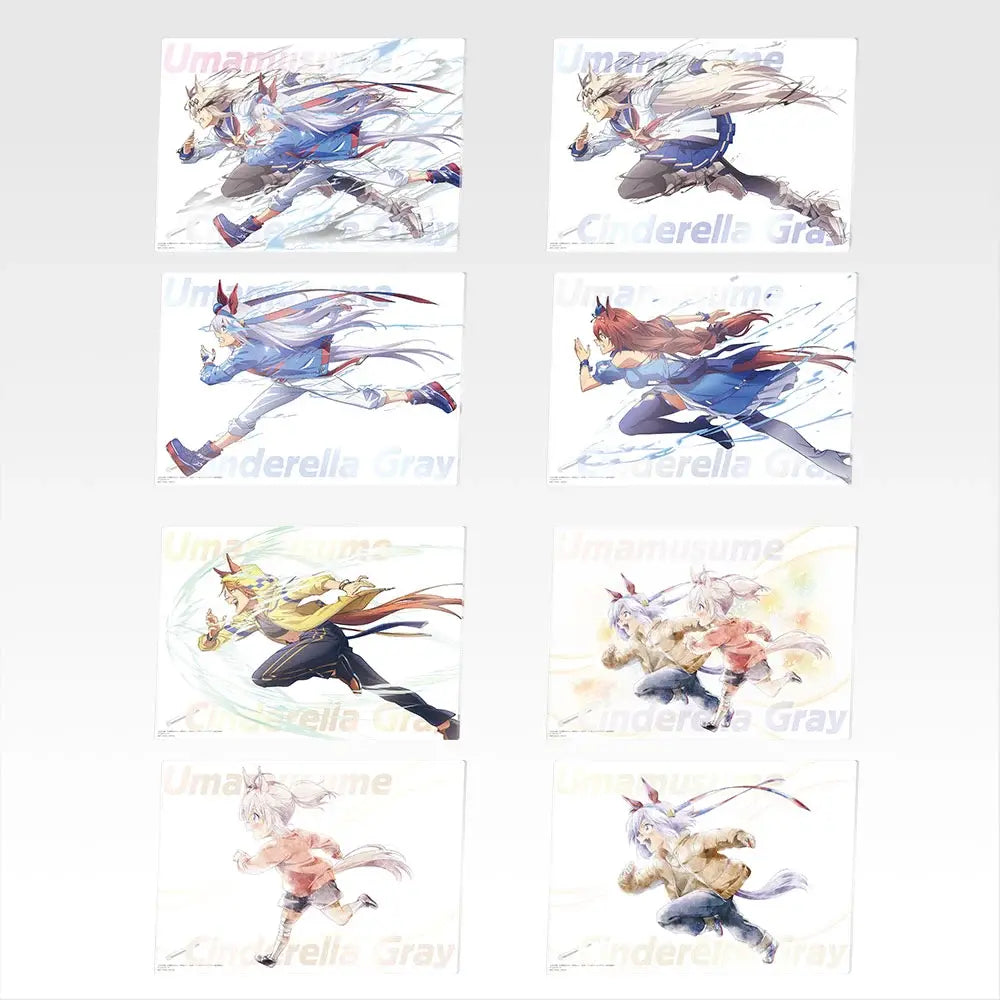 Ichiban Kuji Uma Musume Cinderella Gray Ash Monster vs. White Lightning - G Prize Original Acrylic Board Complete Set of 8 Types