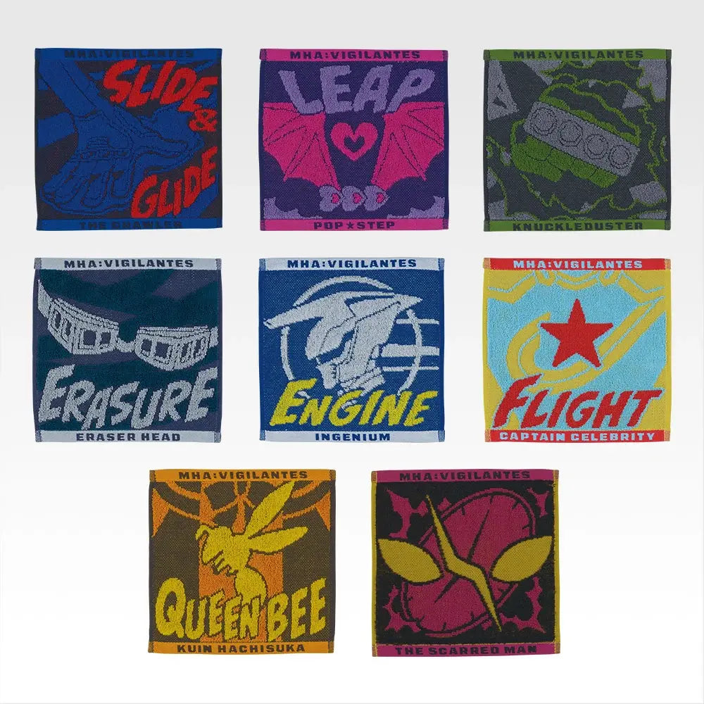 Ichiban Kuji Vigilantes My Hero Academia ILLEGALS - G Prize Jacquard Towel Complete Set of 8 Types