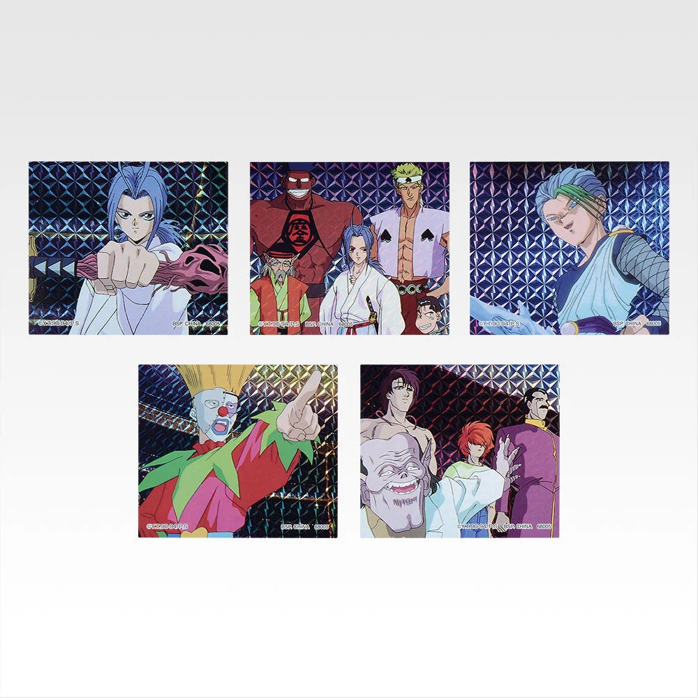 Ichiban Kuji Yu Yu Hakusho Dark Martial Arts Tournament Vol.3 - G Prize Flake Prism Stickers Complete Set of 8 Types