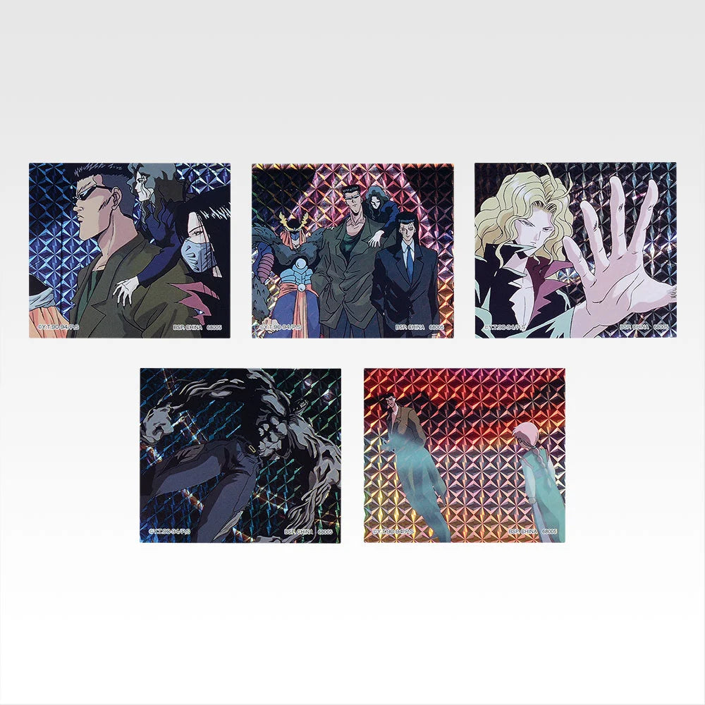 Ichiban Kuji Yu Yu Hakusho Dark Martial Arts Tournament Vol.3 - G Prize Flake Prism Stickers Complete Set of 8 Types