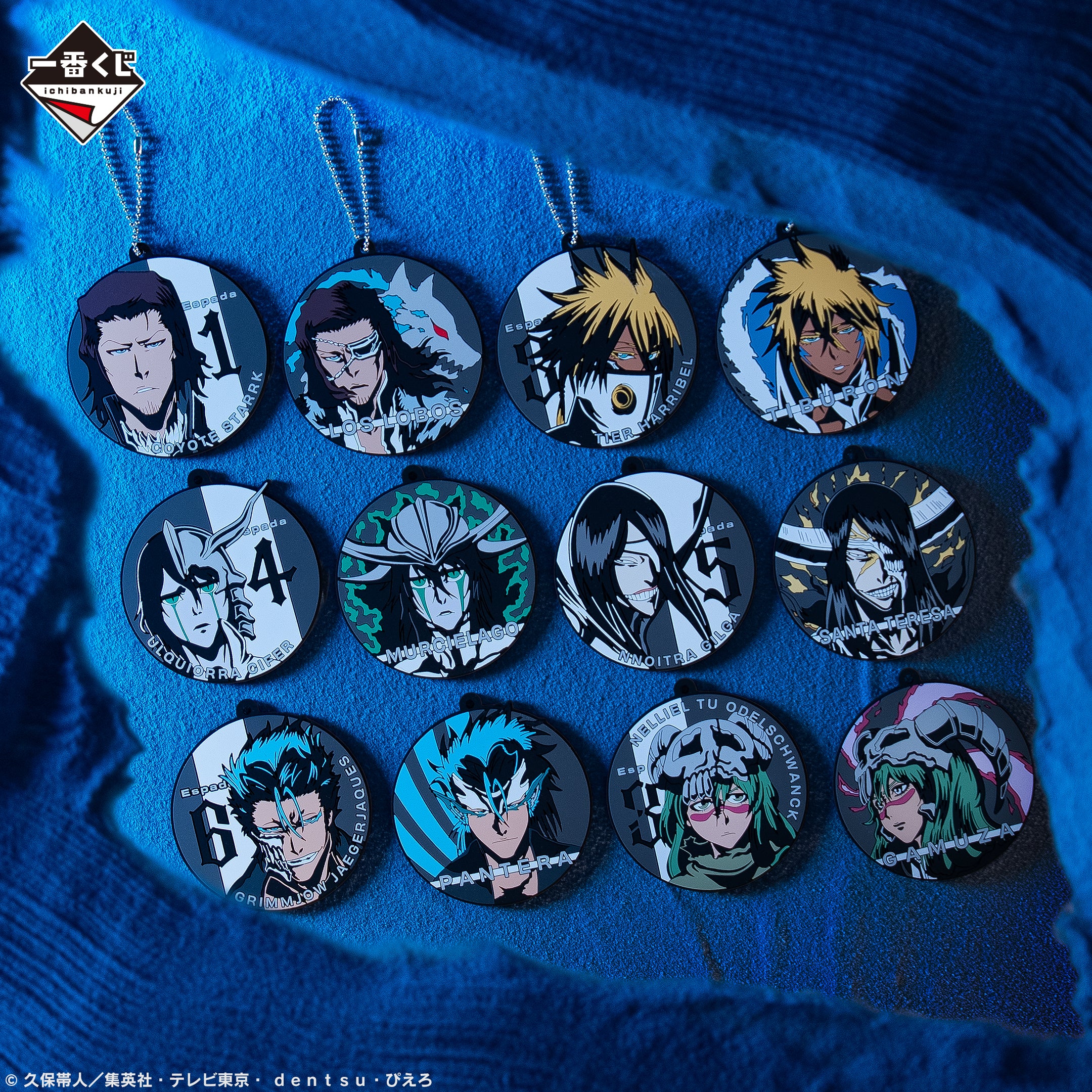 Ichiban Kuji Bleach Stirring Souls Vol.3 - G Prize Rubber Charm Complete Set of 12 Types