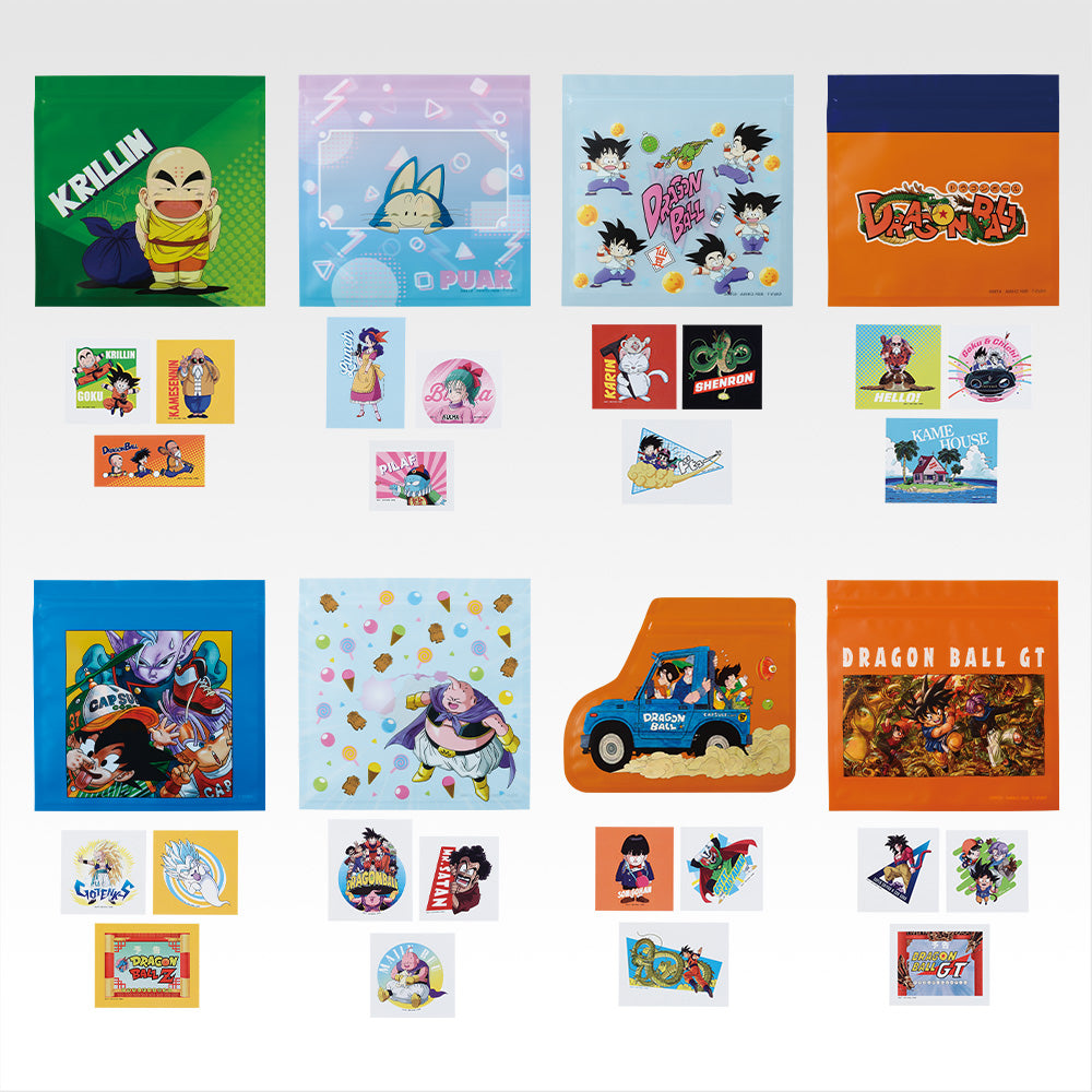 Ichiban Kuji Dragon Ball Snap Collection 2 - I Prize Zipper Bag & Sticker Set (8 Types)