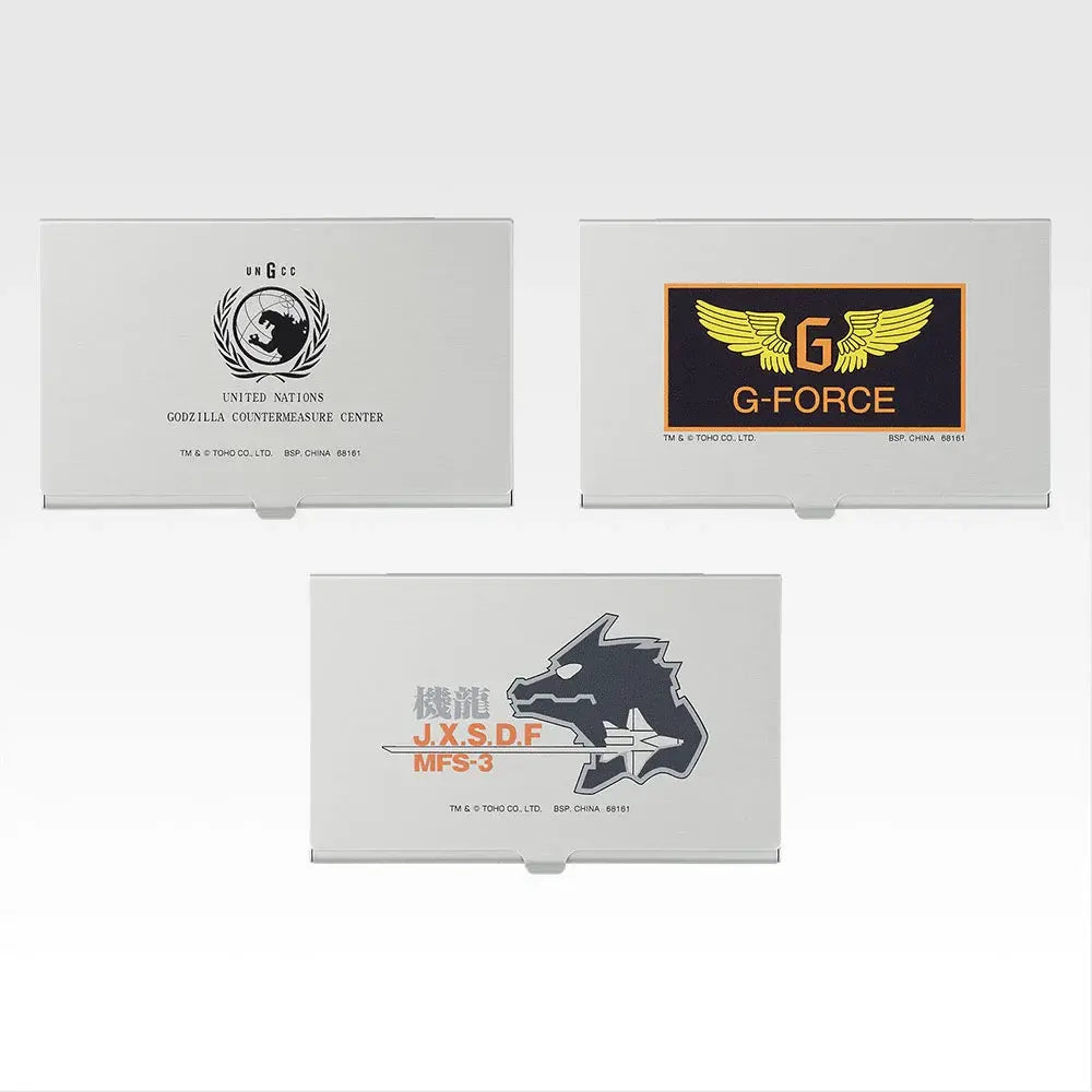 Ichiban Kuji Godzilla Machine Chronicle - D Prize Metal Business Card Case Complete Set of 3 Types