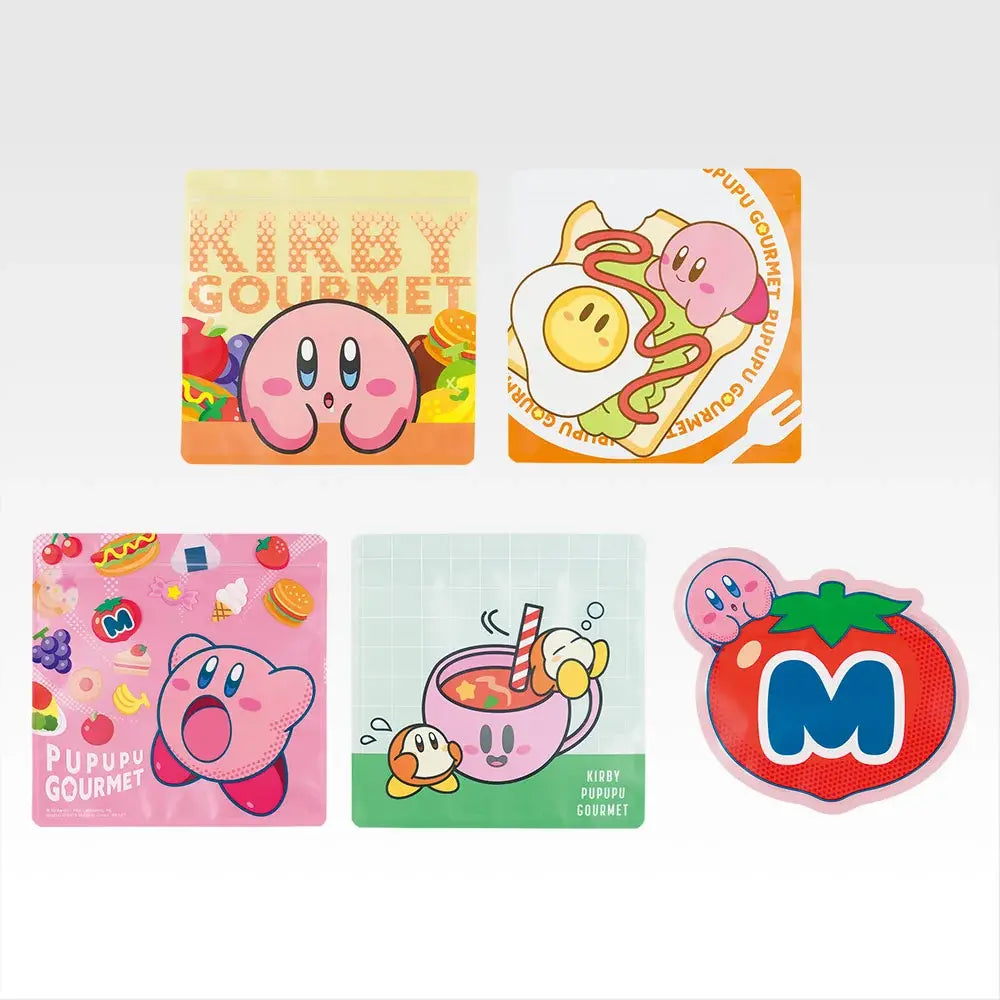 Ichiban Kuji Kirby Pupupu Gourmet - F Prize Sharing Zipper Bags Complete Set of 5 Types